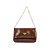 Schutz Bolsa Clutch Denny Média Couro Marrom - Imagem 1
