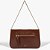Schutz Bolsa Clutch Denny Média Couro Marrom - Imagem 4