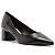 Arezzo Scarpin Preto Couro Salto Baixo Bloco City - Imagem 3
