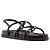Arezzo Sandália Papete Preta Flatform Metais - Imagem 1
