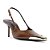 Schutz Slingback Biqueira de Metal Couro Marrom - Imagem 1