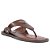 Schutz Rasteira Flat Shield Couro Marrom - Imagem 1