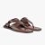 Schutz Rasteira Flat Shield Couro Marrom - Imagem 2