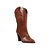 Schutz Bota Western Couro Salto Alto Marrom - Imagem 1