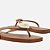 Arezzo Chinelo de Dedo Marrom Square Metal Brizza - Imagem 2