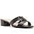 Arezzo Mule Preto Couro Salto Bloco - Imagem 1