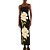 Farm Vestido Midi Estampado Papoula - Imagem 1