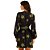Farm Vestido Curto Manga Estampado Coqueiritos Preto - Imagem 2