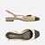 Arezzo Sapatilha Marrom Couro Bico Redondo Slingback Cap Toe Preto - Imagem 3