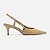 Arezzo Scarpin Marrom Couro Salto Fino Fivela Slingback - Imagem 2