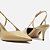Arezzo Scarpin Marrom Couro Salto Fino Fivela Slingback - Imagem 3