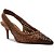 Arezzo Scarpin Marrom Tressê Salto Fino Slingback - Imagem 1
