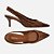 Arezzo Scarpin Marrom Tressê Salto Fino Slingback - Imagem 3