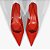 Schutz Scarpin Slingback Lexi Mid Verniz Vermelho - Imagem 3