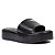 Schutz Sandália Flatform Couro Preto - Imagem 1