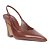 Schutz Sapato Lexi Sling Block Couro Marrom - Imagem 1