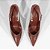 Schutz Sapato Lexi Sling Block Couro Marrom - Imagem 3
