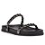 Schutz Papete Flatform Bico Redondo Preta - Imagem 1
