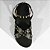 Schutz Papete Flatform Fivela Tachas Couro Preta - Imagem 4