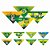 Bandanas Tecido Estampado Copa Brasil - 10 unidades - Imagem 1