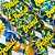Laço Maxi 4 Pontas Estampado Strass Copa Brasil - 10 unidades - Imagem 2