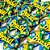 Laço Maxi 4 Pontas Estampado Strass Copa Brasil - 10 unidades - Imagem 1
