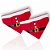 Bandanas Feltro EVA Papai Noel Natal Mod.1 - 10 unidades - Imagem 1