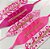 Gargantilha Plissada Strass Outubro Rosa - 10 unidades - Imagem 2