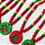 Colar de Pérola Pingente EVA de Natal - 10 unidades - Imagem 1