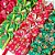 Laço de Pescoço Estampado Strass Natal - 10 unidades - Imagem 1