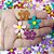 Adesivos EVA Glitter Girassol Borboleta - 20 unidades - Imagem 2