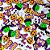 Adesivos EVA Glitter de Halloween - 10 unidades - Imagem 1