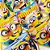 Bandanas Tecido Estampado Minions - 10 unidades - Imagem 2