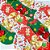 Gargantilha Tricoline Estampado de Natal - 05 unidades - Imagem 1