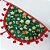 Babador Tricoline Estampado Pompom Natal - 10 unidades - Imagem 4