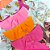 Conjunto Laço Maxi e Babador Tricoline Estampado - 10 unidades - Imagem 2