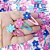 Adesivos EVA Glitter Tic Tac (Flor Ultrassom) - 20 unidades - Imagem 2
