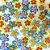 Adesivos EVA Glitter Flor Duplo - 10 unidades - Imagem 1