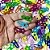 Adesivos EVA Glitter TicTac Estrela Vazada - 20 unidades - Imagem 2