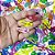 Adesivos EVA Glitter TicTac Coração Patinha - 20 unidades - Imagem 2