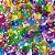 Adesivos EVA Glitter Coração Patinhas Mod.2 - 20 unidades - Imagem 1