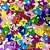 Adesivos EVA Glitter Coração Duplo Vazado - 20 unidades - Imagem 1