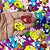 Adesivos EVA Glitter Coração Duplo Vazado - 20 unidades - Imagem 2