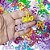 Adesivos EVA Glitter Unicórnio - 20 unidades - Imagem 2