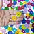 Adesivos EVA Glitter Flor Vazada - 20 unidades - Imagem 2