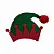 Laço de Penteado Gorro Duende EVA Natal - 10 unidades - Imagem 2