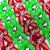 Laço de Ponta Duplo Listrado PF Natal - 10 unidades - Imagem 2
