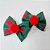 Laço Borboleta Estampado Poá Pompom Natal - 10 unidades - Imagem 4