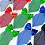 Gravata Social Laço Estampado Listrado - 10 unidades - Imagem 1