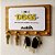 Porta Chaves Decorativo Amadeirado Dog - 01 unidade - Imagem 1